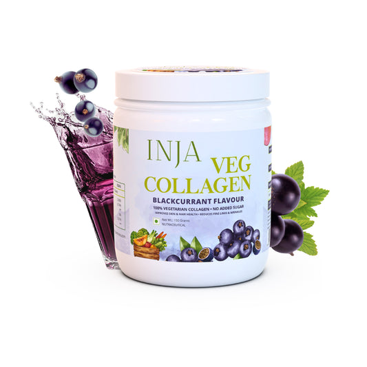 INJA Veg Collagen - Blackcurrant Flavour, 150gm