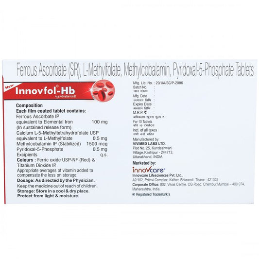 Innovfol-HB,10 Tablets