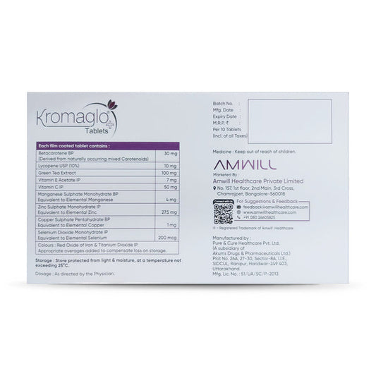 Kromaglo Plus, 10 Tablets