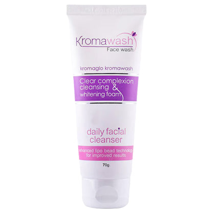Kromawash Face Wash, 70gm (Pack Of 2) - Clear Complexion, Cleansing & Whitening Foam