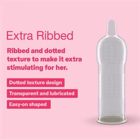 Product with ribbed design on a pink background