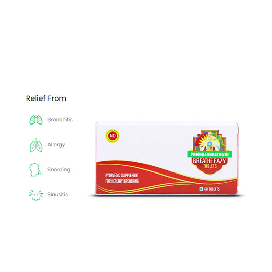 Pankajakasthuri Breathe Eazy, 60 Tablets