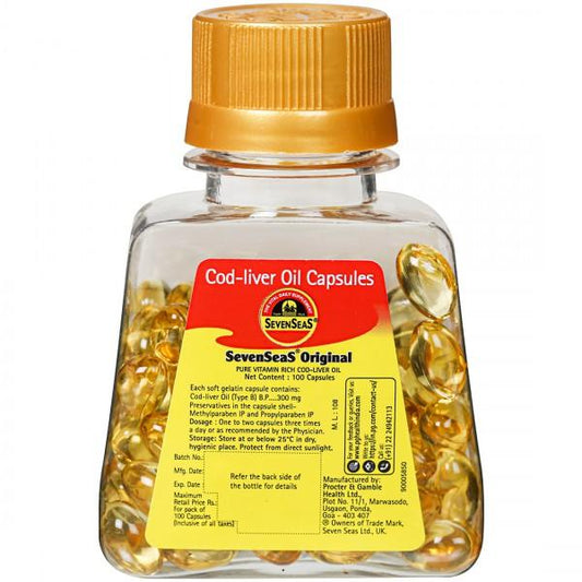 Seven Seas Cod Liver Oil, 100 Capsules