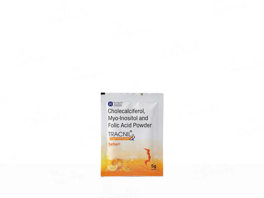 TRACNIL powder package on a white background
