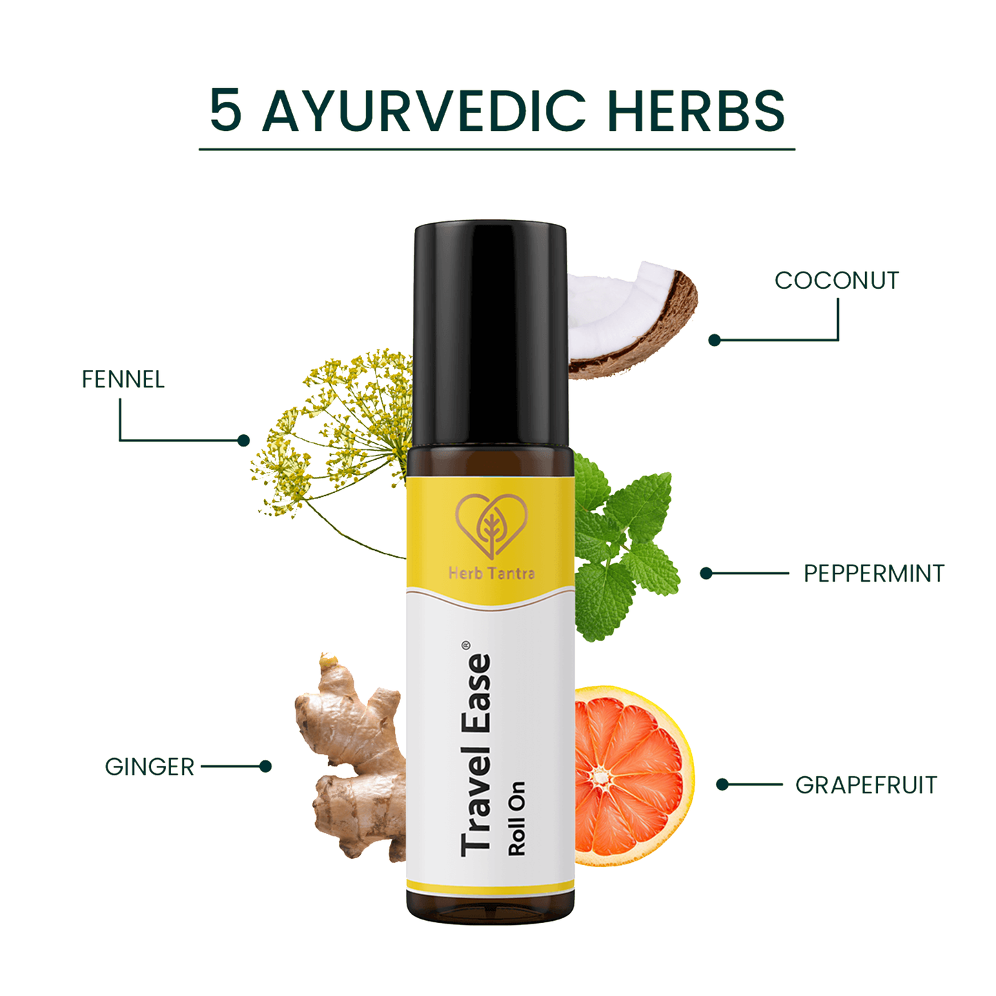 Herb Tantra Travel Ease Roll On, 9ml