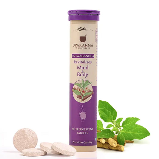 Upakarma Ashwagandha Effervescent, 20 Tablets