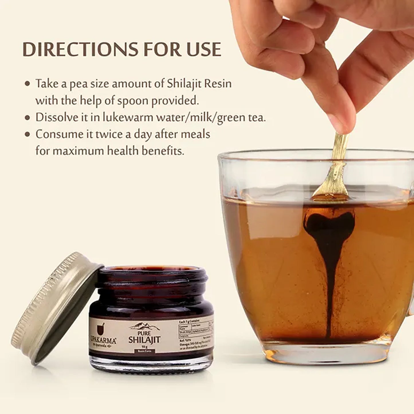 Upakarma Shilajit Resin Form, 10gm