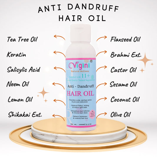 Vigini Anti-Dandruff Pre Shampoo Hair Oil, 100ml