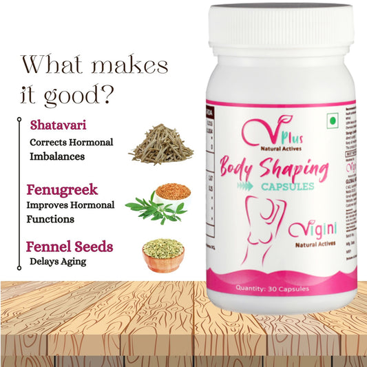 Vigini Breast Enlargement Size Increase Capsules Women, 30 Capsules