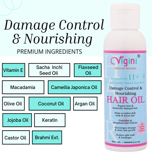 Vigini Damage Repair Hair Fall Control Oil, 100ml
