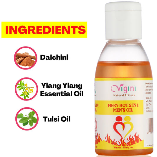 Vigini Hot Sexual Lubes Lubricant Oil Men, 25ml