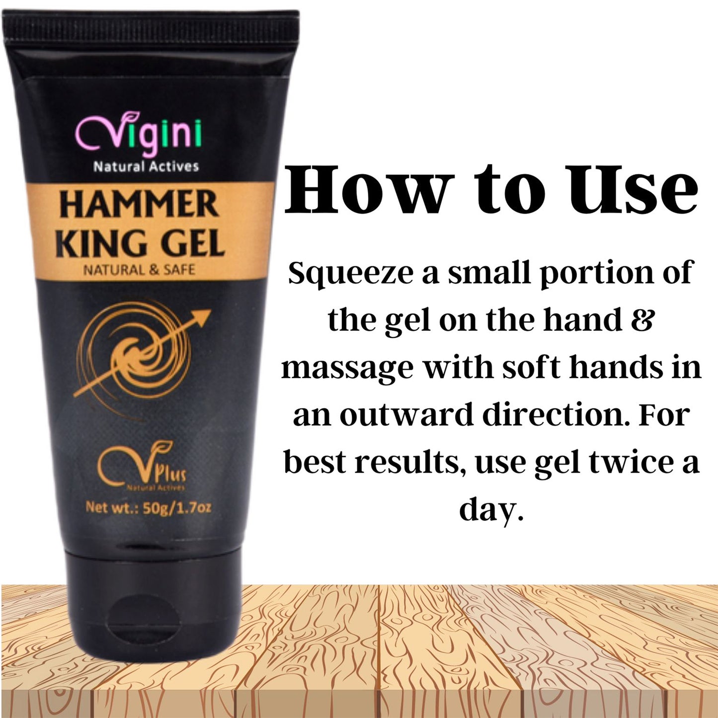 Vigini Long Time Sexual Lubricant Lubes Gel Men, 50gm