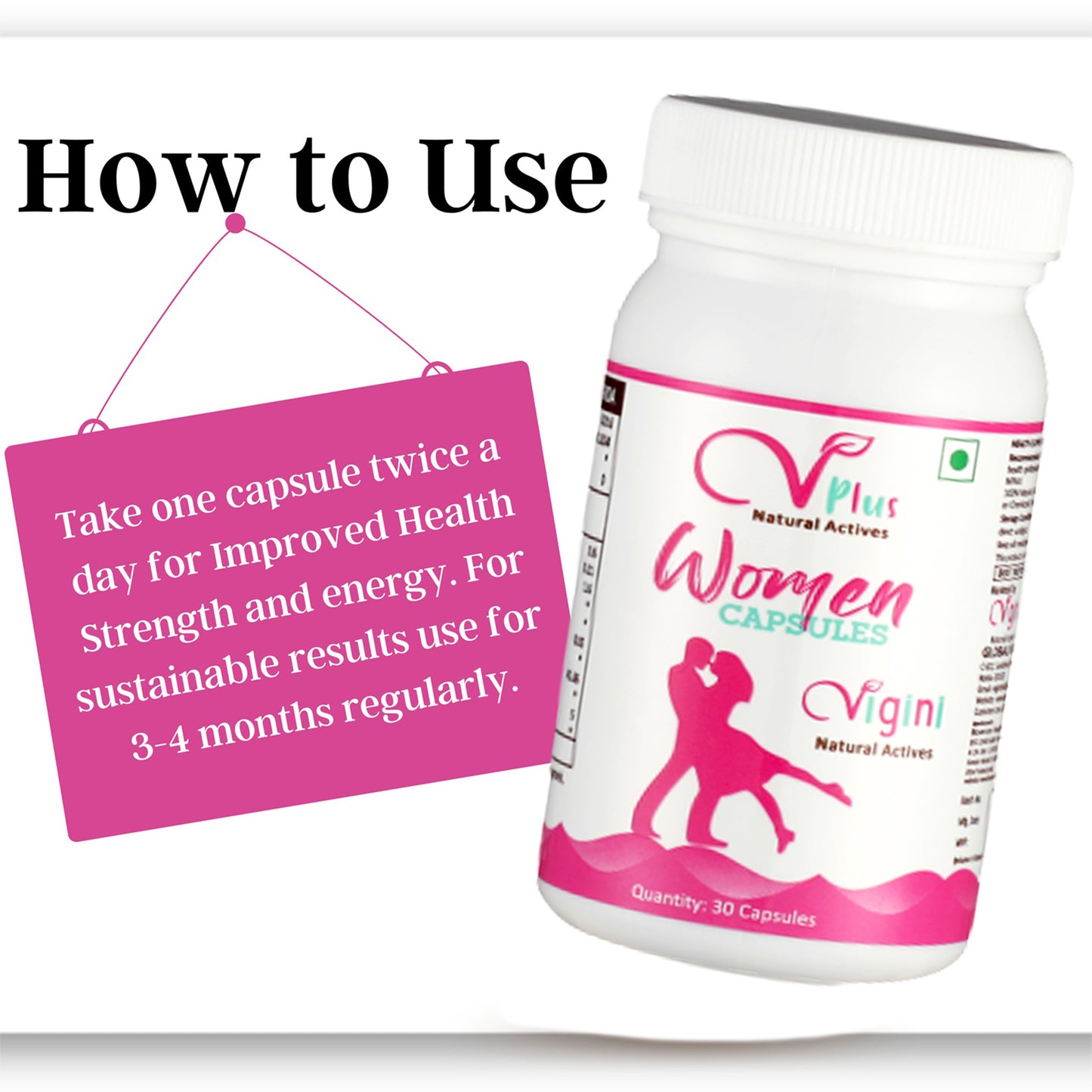 Vigini Sexual Power Libido Booster Capsules Women, 30 Capsules