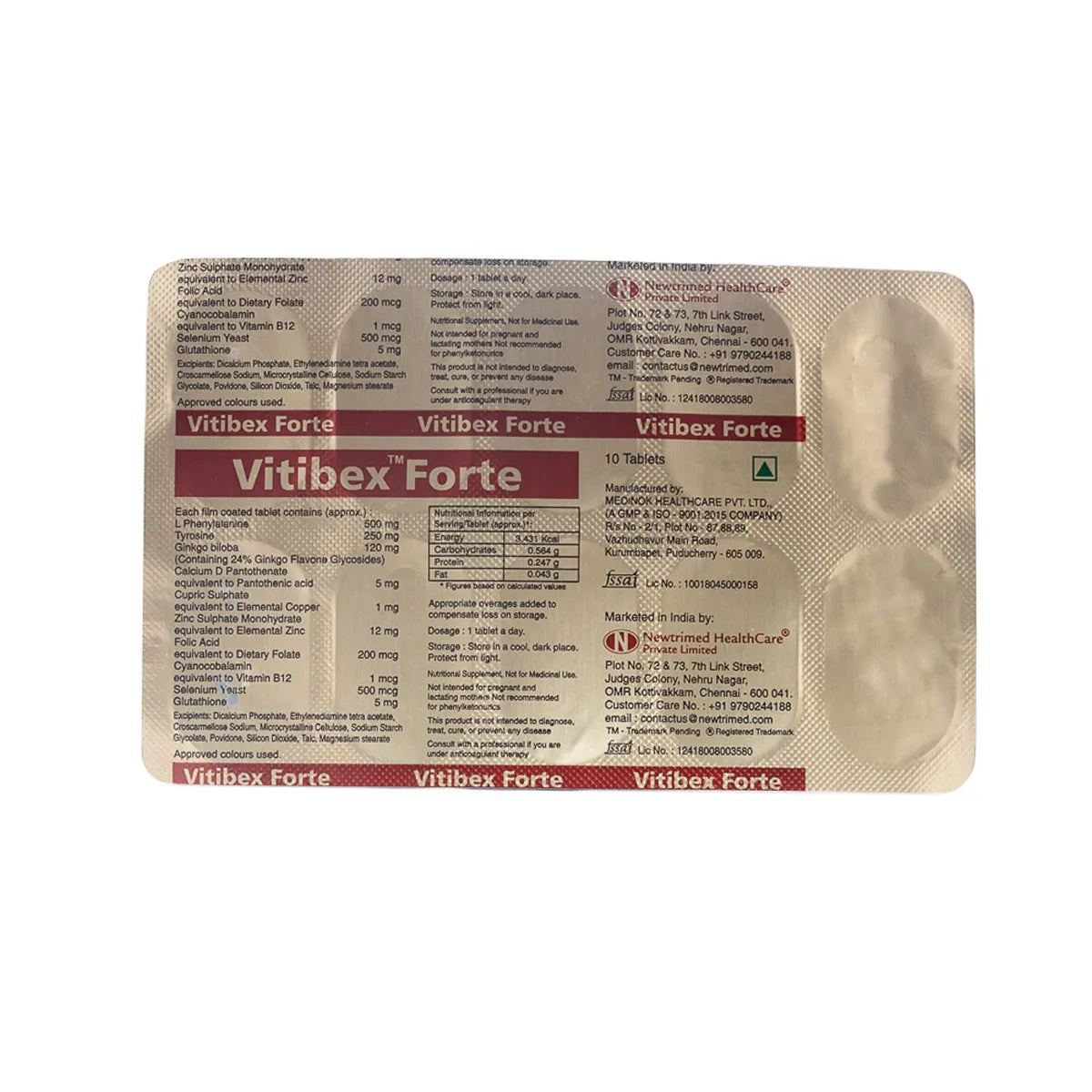 Vitibex Forte, 10 Tablets