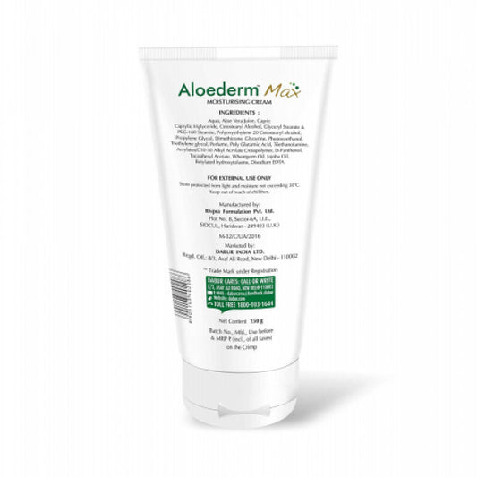 Aloederm Max Moisturising Cream, 150gm