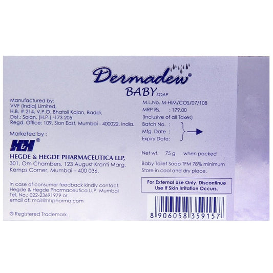 Dermadew Baby Soap, 75gm