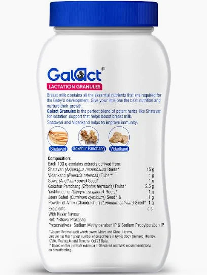 Galact Lactation Granules Kesar Flavour, 400g