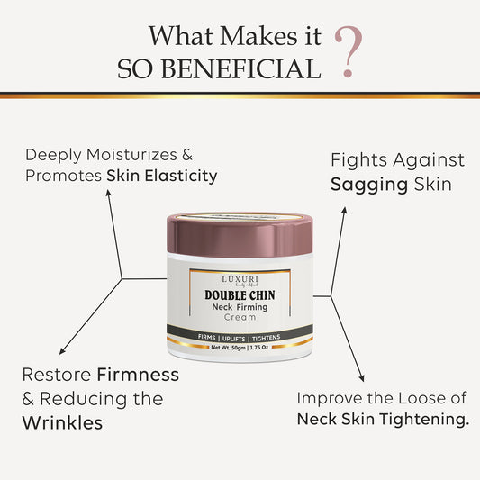 LUXURI Neck & Double Chin Firming & Tightening Cream, 50ml