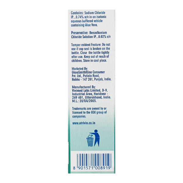 Otrivin Baby Saline Nasal Spray, 10ml