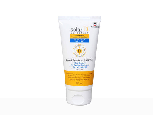 Solar D EveryDay Active Sunscreen SPF 50 PA++++, 50ml