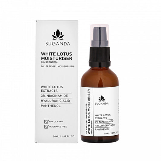 Suganda White Lotus Moisturiser (Unscented), 50ml
