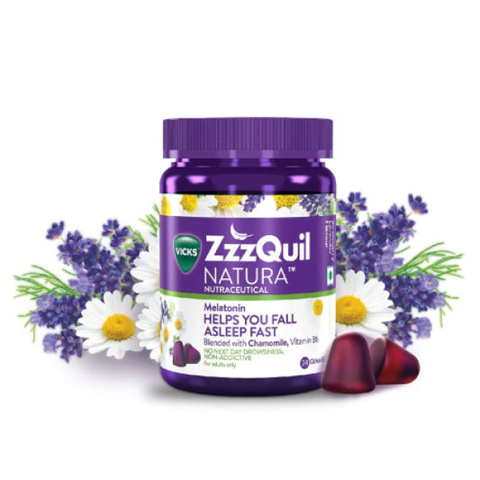 Vicks ZzzQuil Natura Nutraceutical Melatonin Sleep Gummies, 24s