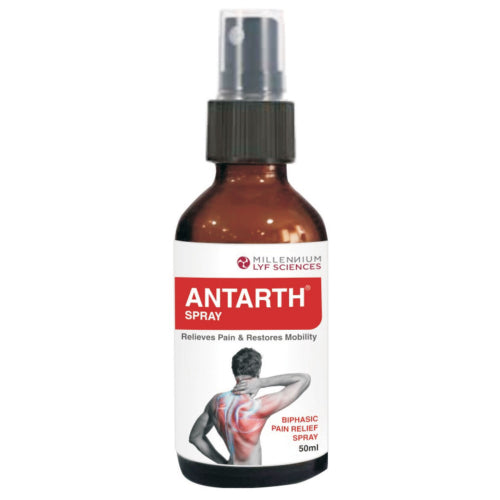 Millennium Herbal Care Antarth Biphasic Spray For Rapid Pain Relief, 50ml