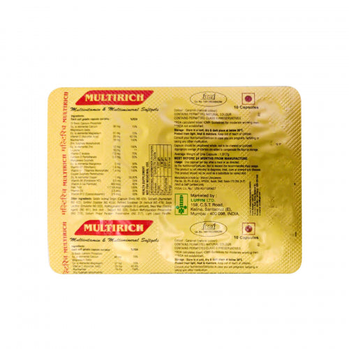 Multirich Multivitamin Softgels, 10 Capsules