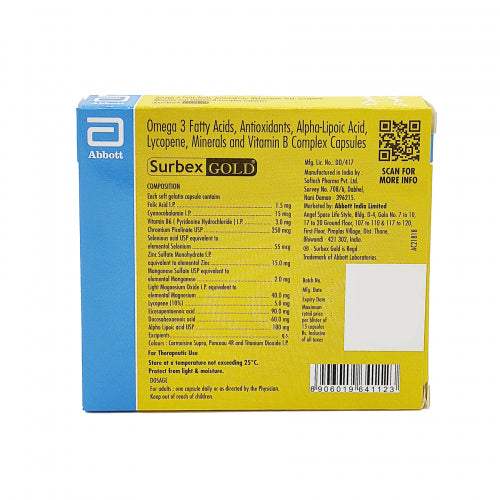 Surbex Gold, 15 Capsules