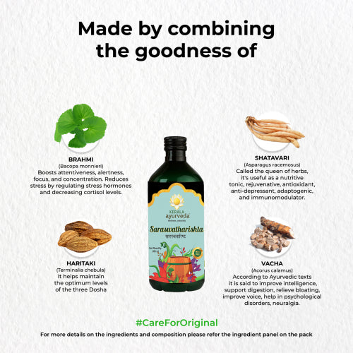 Kerala Ayurveda Saraswatharishtam, 200ml