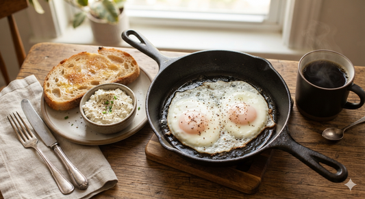 Power-Punched Sunny Side Up Eggs on Sourdough