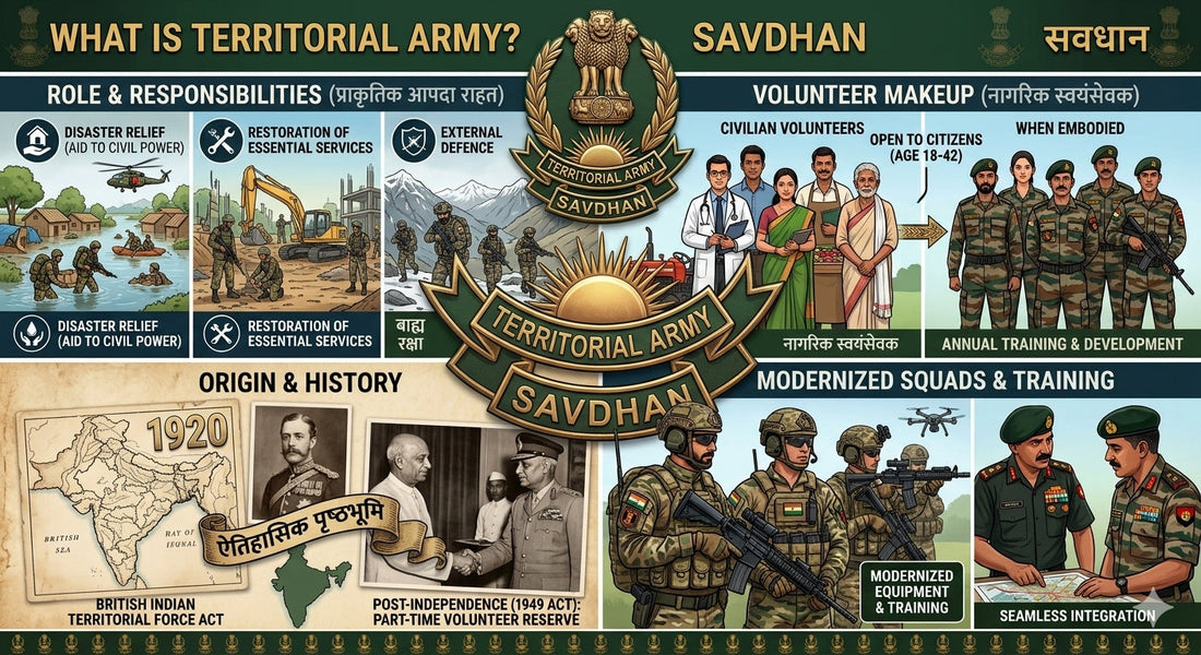 Territorial Army (TA): India's Citizen Soldiers Explained — Ranks, Roles & How to Join