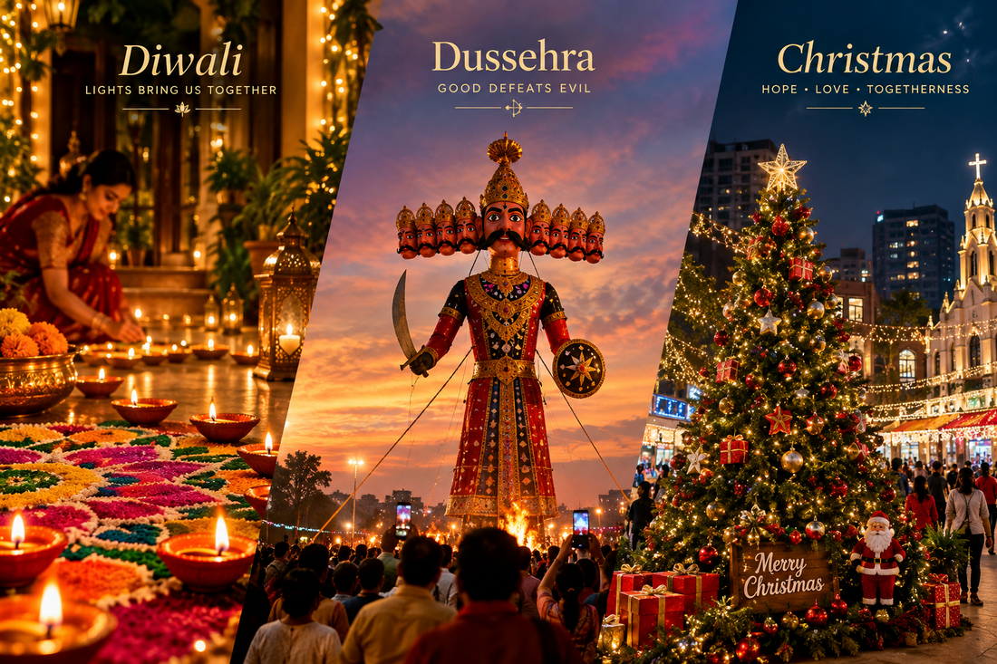 The Biggest Holidays in India: Diwali, Dussehra & Christmas Guide