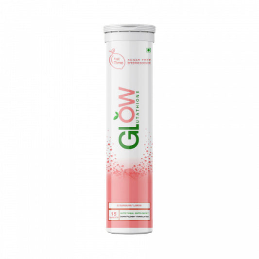 Glowglutathione Effervescent - Strawberry And lemon , 15 Tablets (Rs. 73.26/tablet)