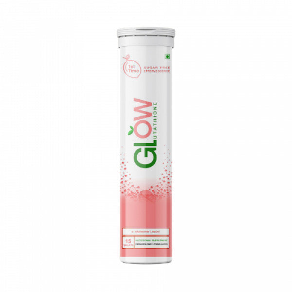 Glowglutathione Effervescent - Strawberry And lemon, 15 Tablets