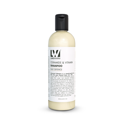 Lukewarm Ceramide & Vitamin Daily Defence Shampoo, 200ml : Hair Repair & Fall Protection, Strengthening & Healthy Growth