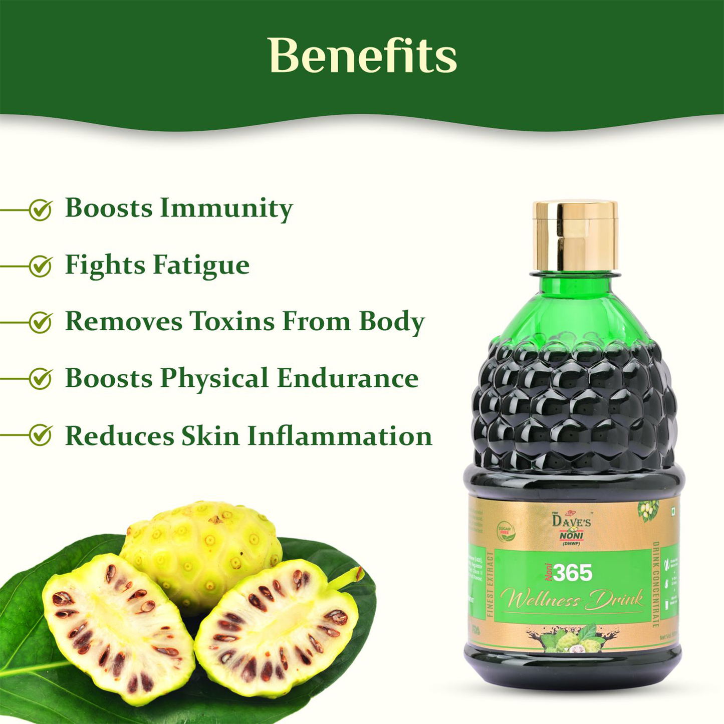The Dave's Noni Natural & Organic 365 Immunity Booster Noni Juice, 250ml