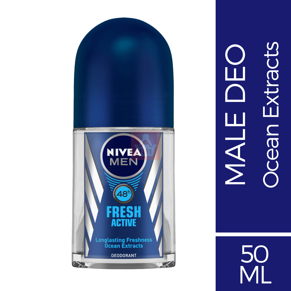 Nivea Men Fresh Active Roll On, 50ml