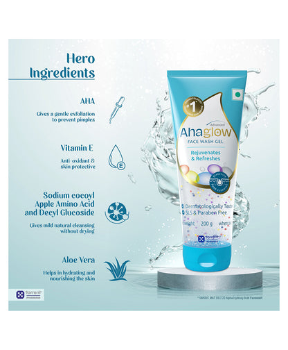 Ahaglow Advanced Face Wash Gel, 200gm