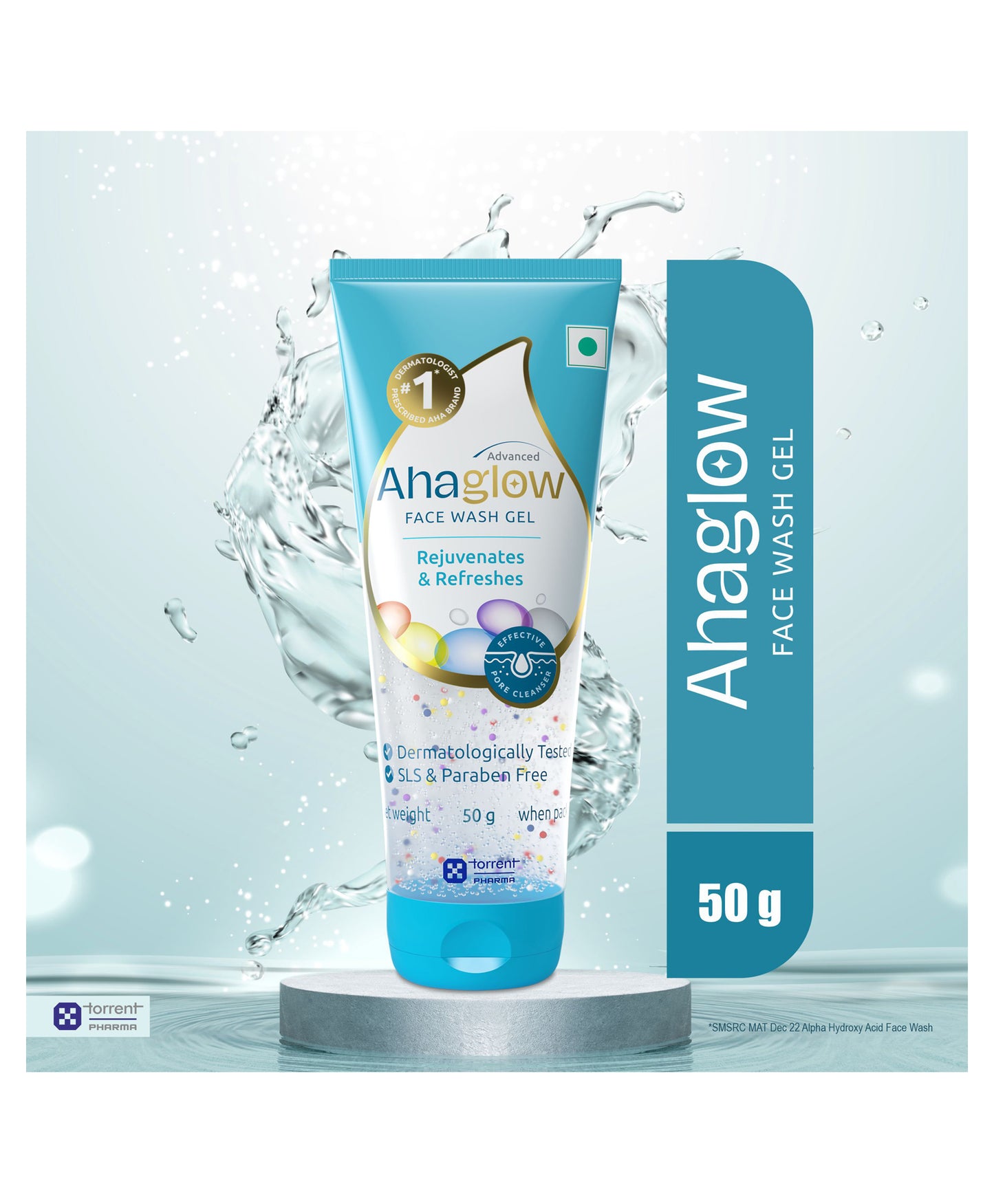 Ahaglow Skin Rejuvenating Face Wash Gel, 50gm