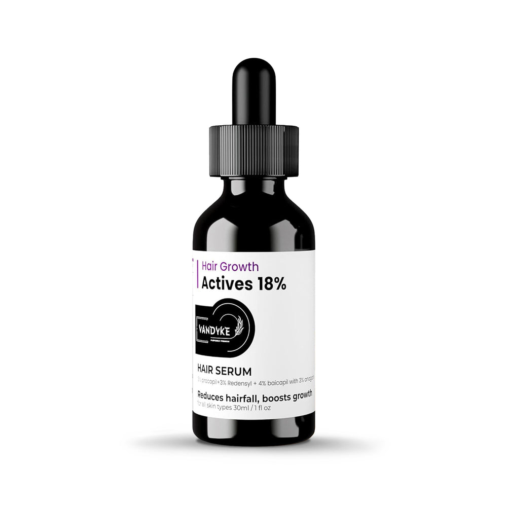 Vandyke 18% Hair Growth Actives Serum Procapil, Capilia Longa, Redensyl & Baicapil, 30ml
