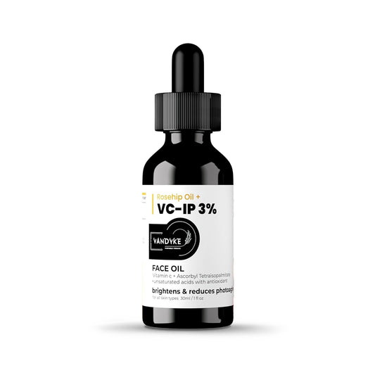 Vandyke 0.3% Pure Rosehip Face Oil with Vitamin C For Skin Brightening, 30ml