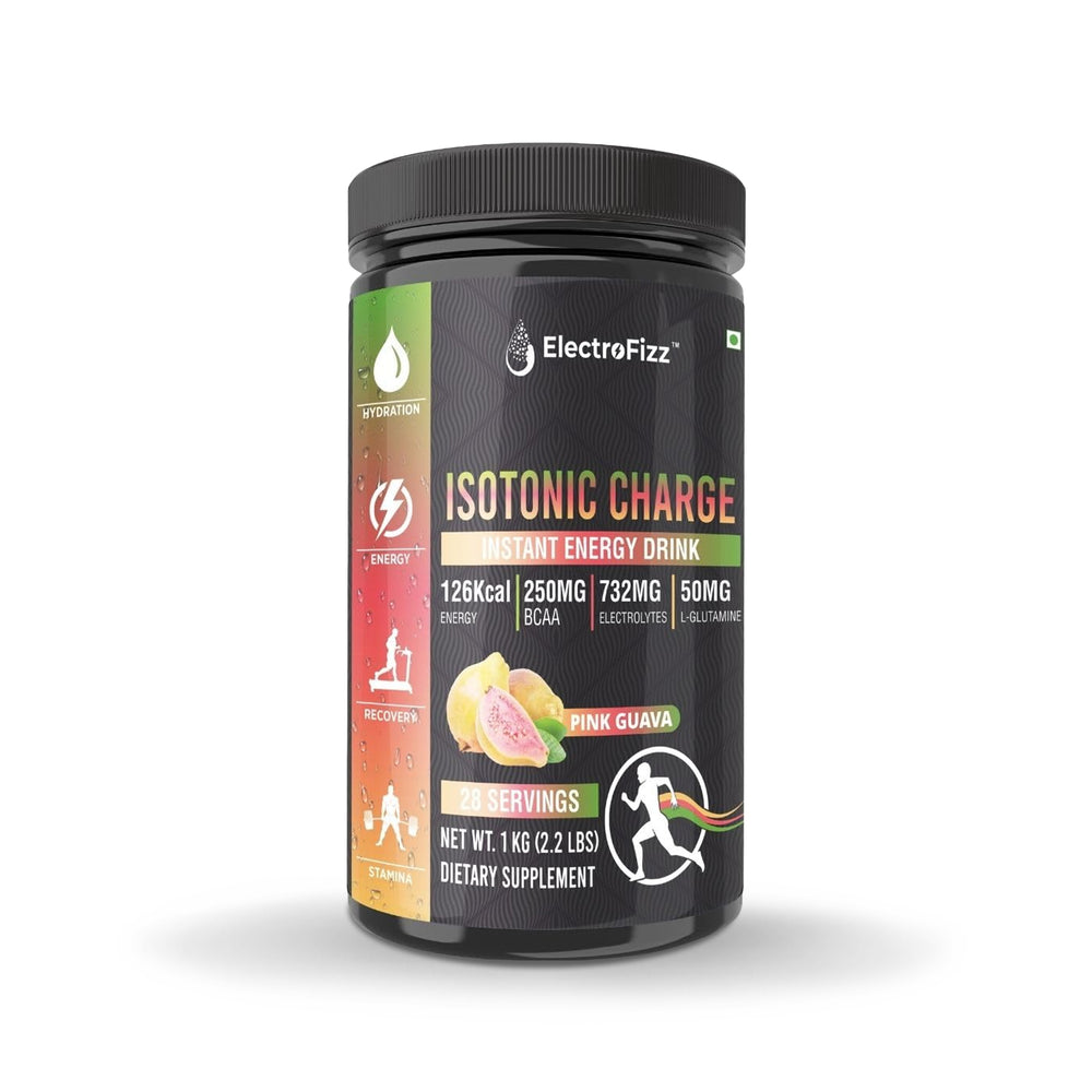 ElectroFizz Isotonic Energy Drink Powder Pink Guava, 1Kg