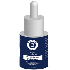 Dermistry Pure 2% Salicylic Acid 2% Zinc Face Serum for Oily Acne Prone Skin Black & Whitehead Scars, 30ml