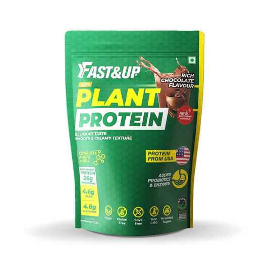 Fast&amp;Up بروتين نباتي معزول بعد التمرين (الشوكولاتة)، 1.35 كجم