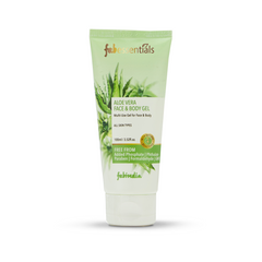 Fabessentials Aloe Vera Face & Body Gel enriched with Neem & Castor Oil, 100gm