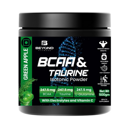 Beyond Fitness BCAA & TAURINE Isotonic Energy Drink Powder, 500gm