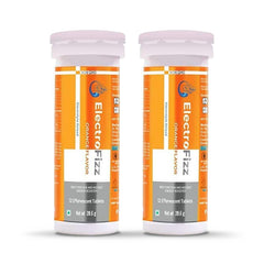 ElectroFizz Electrolyte Reload Effervescent Orange Flavour, 12 Tablets (Pack of 2)