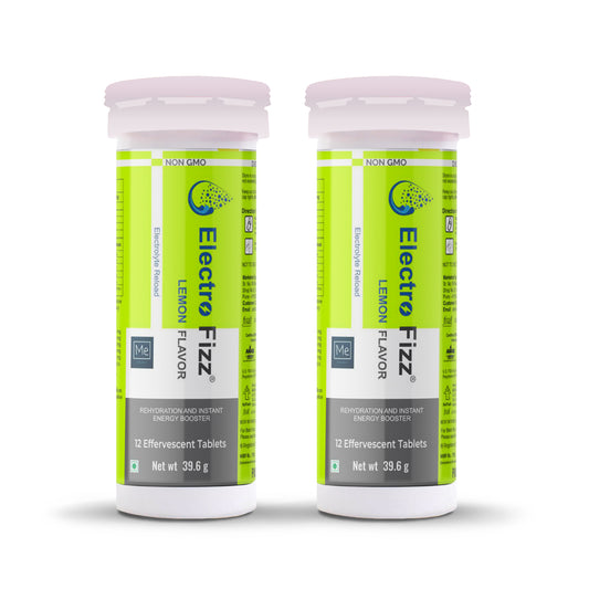 ElectroFizz Electrolyte Reload Effervescent Lemon Flavour, 12 Tablets (Pack of 2)