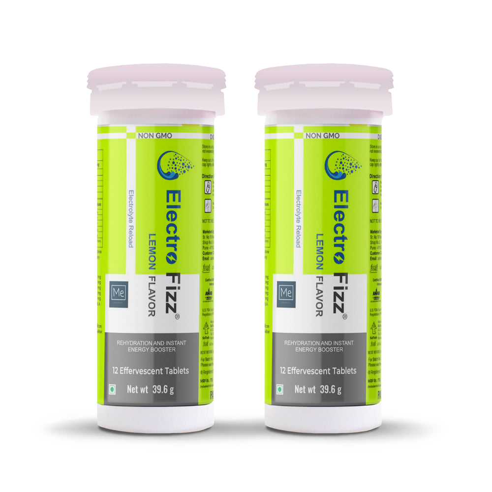 ElectroFizz ElectroFizz Electrolyte Reload بنكهة الليمون الفوارة، 12 قرصًا (عبوة من قطعتين)